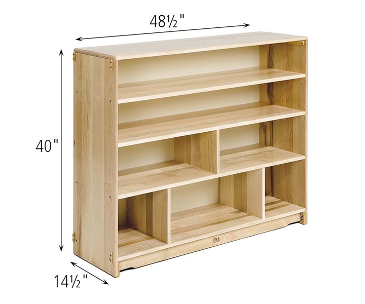 Dimensions of F647 Fixed Shelf 4 x 40