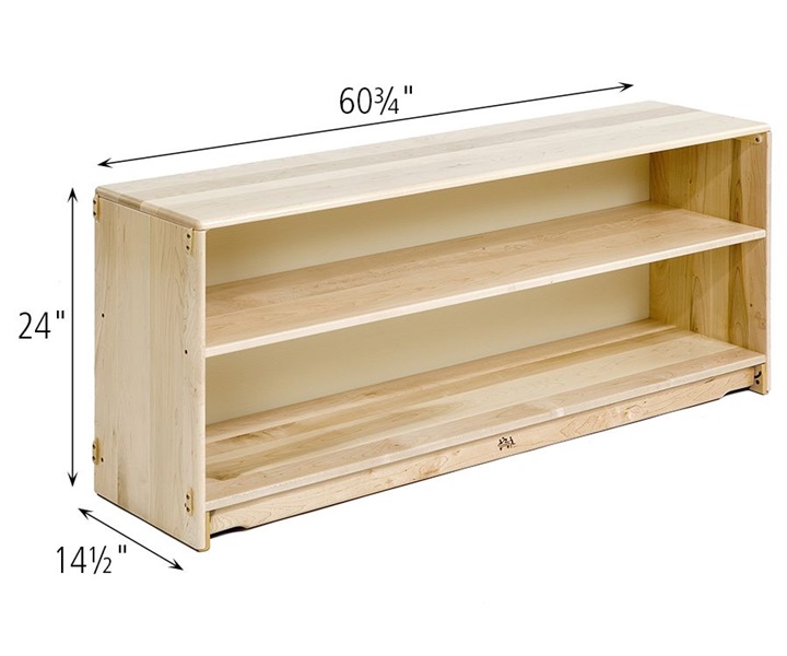 Dimensions of F651 Fixed Shelf 5 x 24