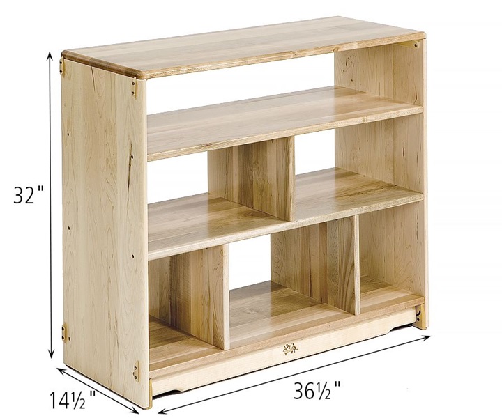 Dimensions of F667 Open Back Shelf 3 x 32