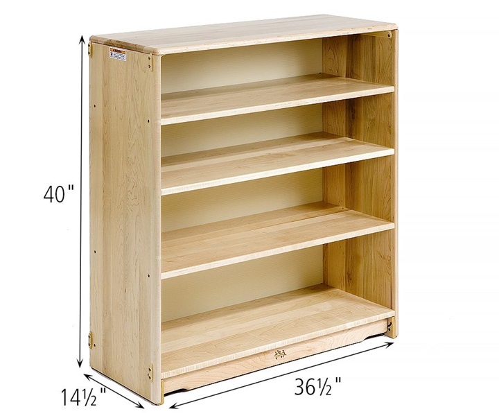 Dimensions of F668 Fixed Shelf 3 x 40