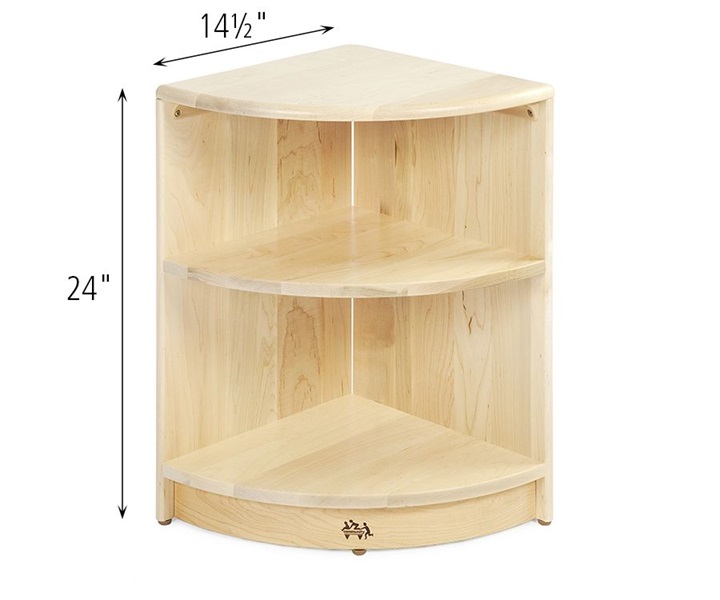 Dimensions of F673 Corner Shelf 24