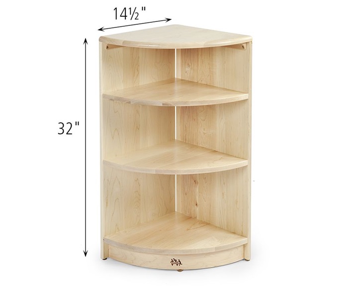 Dimensions of F675 Corner Shelf 32