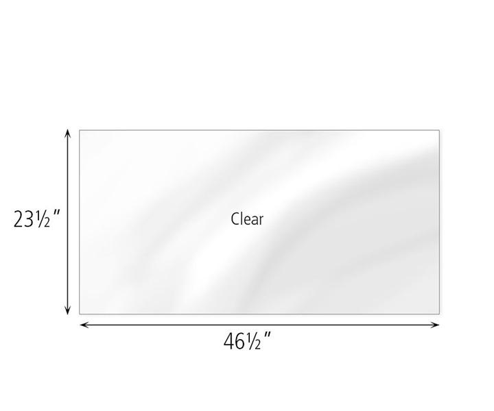Dimensions of F859 Clear Cover for Storage Unit