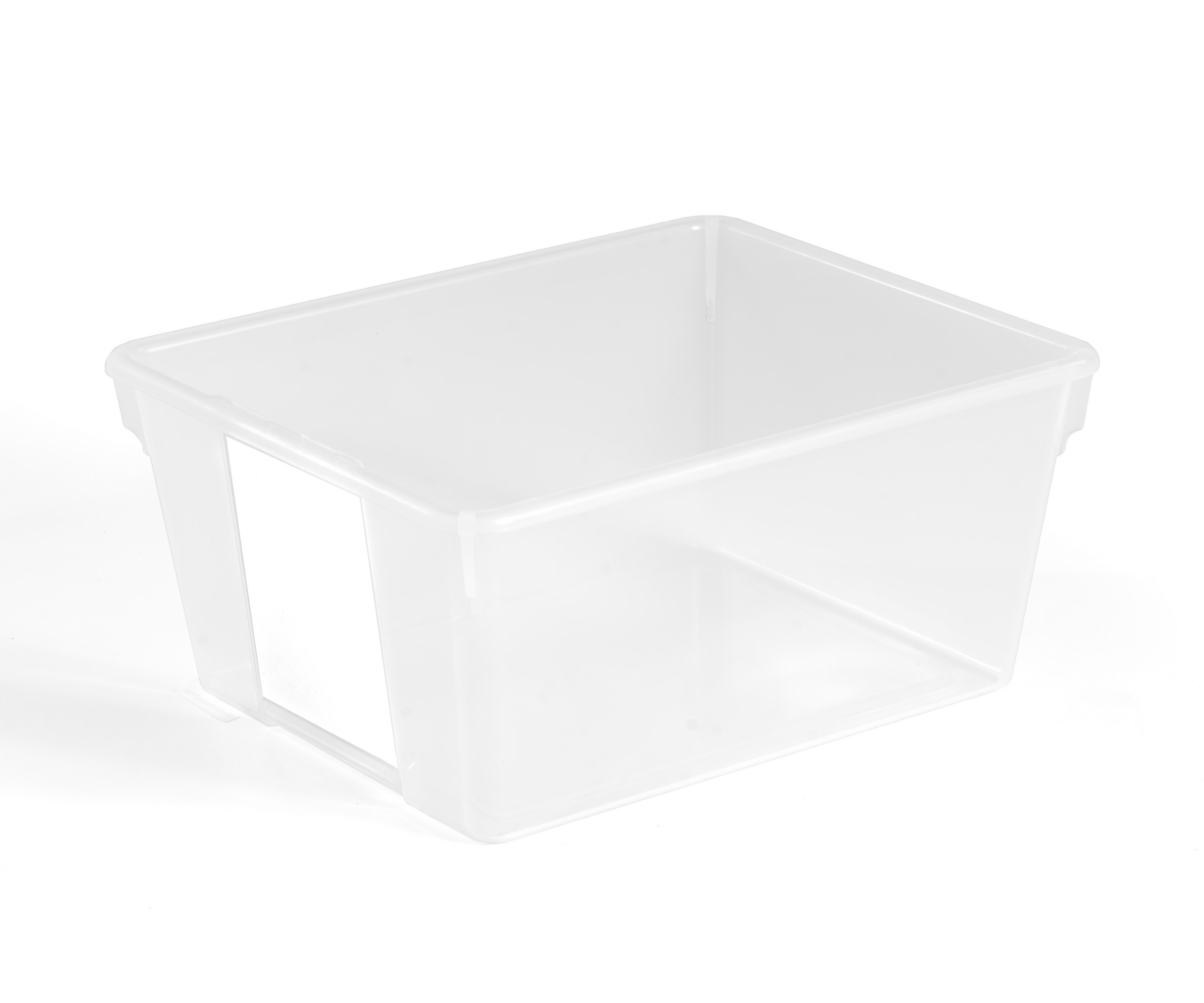 clear plastic tote