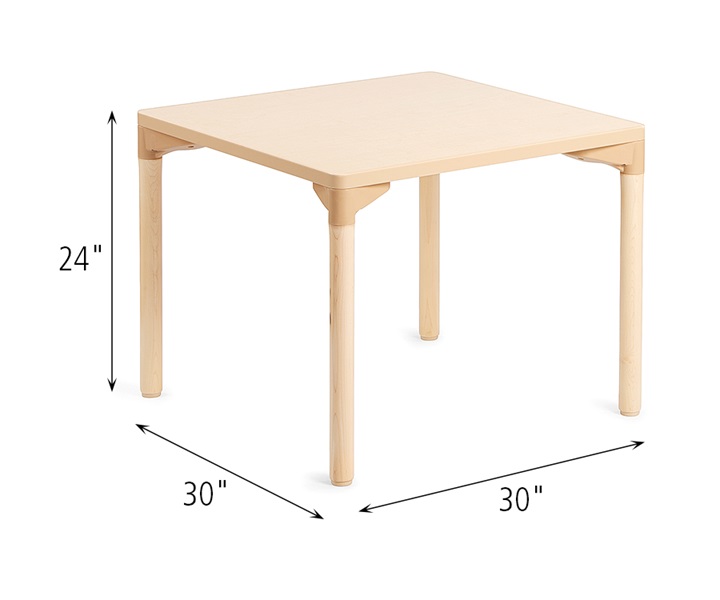 Rectangle Tripod Dinner Table Dining Room Solid Wood Dining