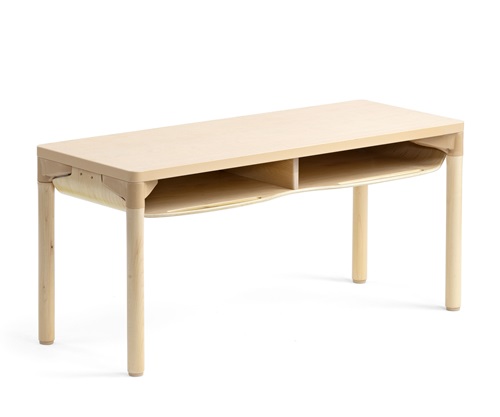A520 Two-Seater Desk with A886 Wood Leg for 22 Inch Table 4pack