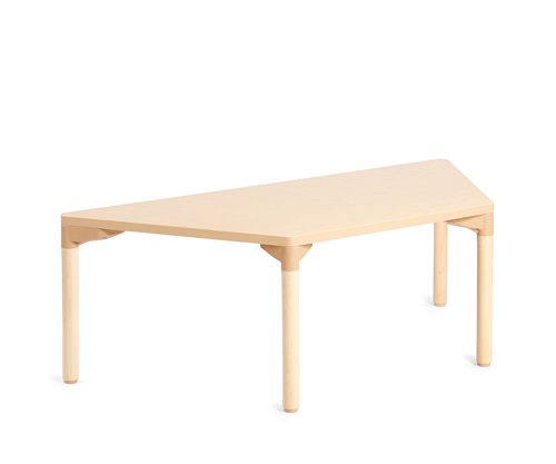A851 Classroom Trapezoidal Table with A885 Wood Leg for 20 Inch Table 4pack