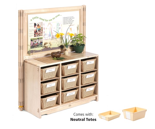F875 Display Unit 3 with F892 Deep Tote, Neutral