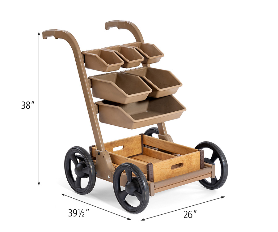 Outlast Art Cart with dimensions