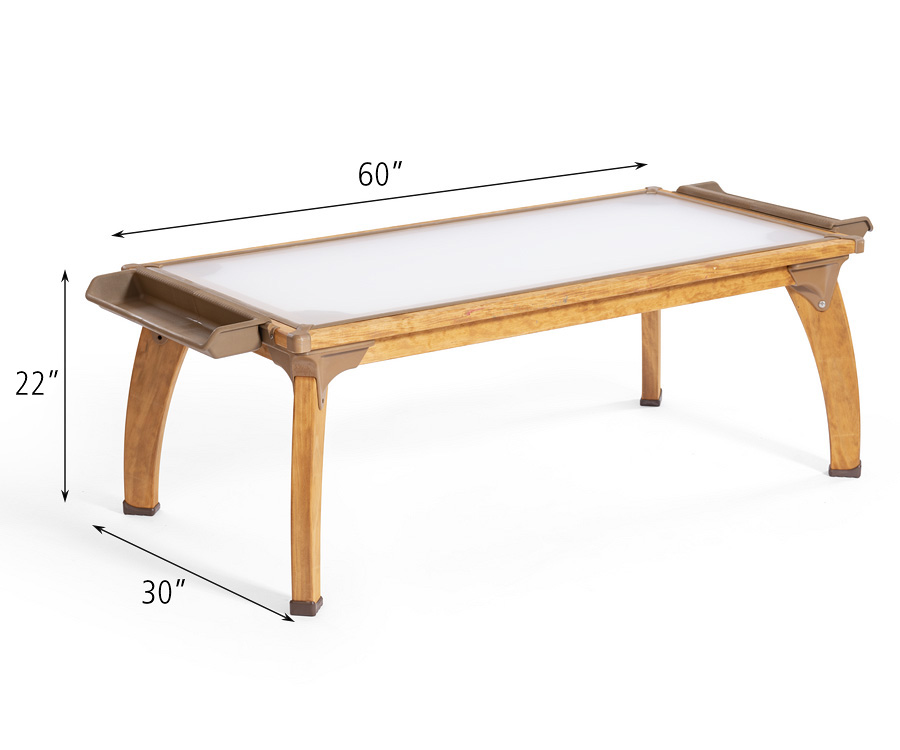dimensions of large outlast art table 22" high