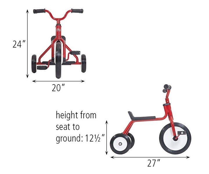 Dimensions of R211 Roadstar I Tricycle