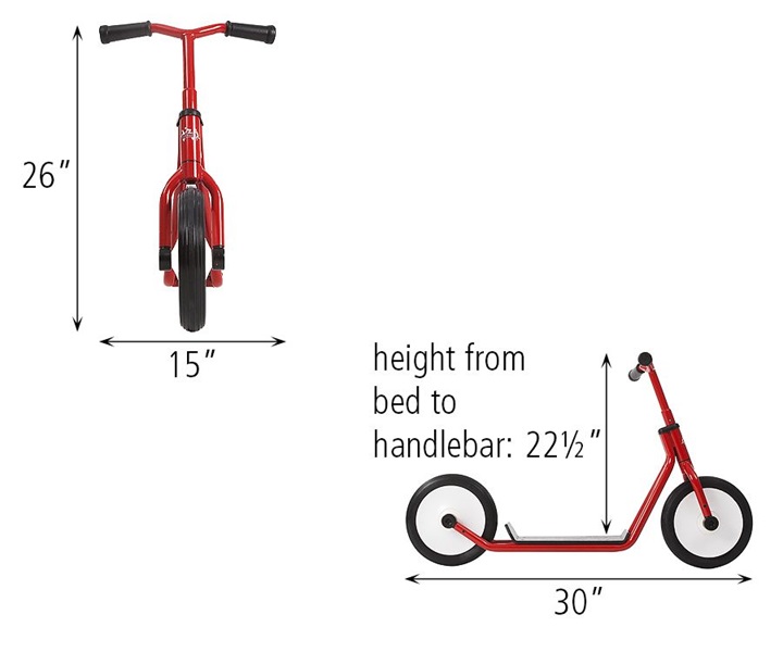 Dimensions of R302 Scooter