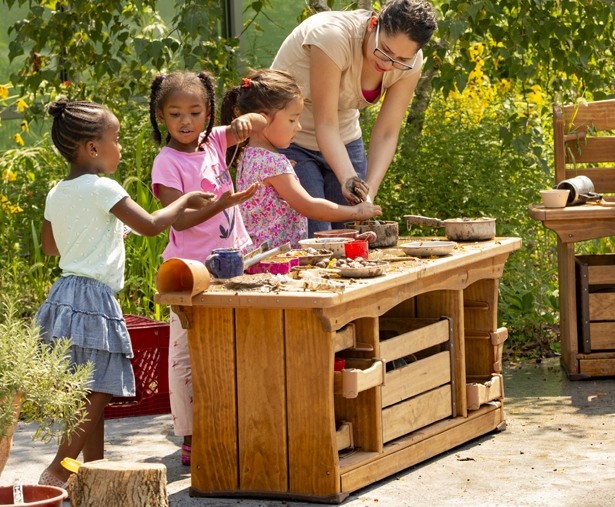 classic counter in use outdoors