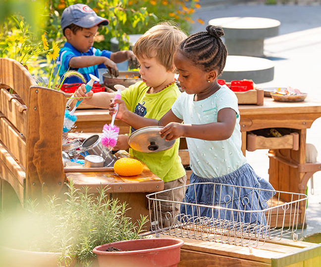 classic sink in use outdoors