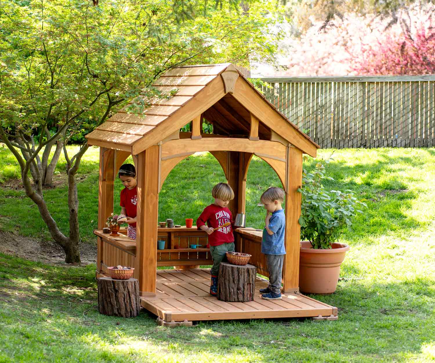 playhouse in use outdoors