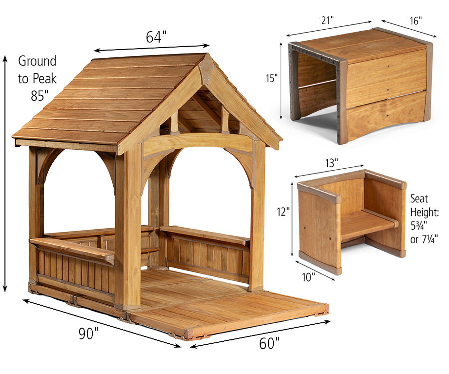 Playhouse large set dimensions