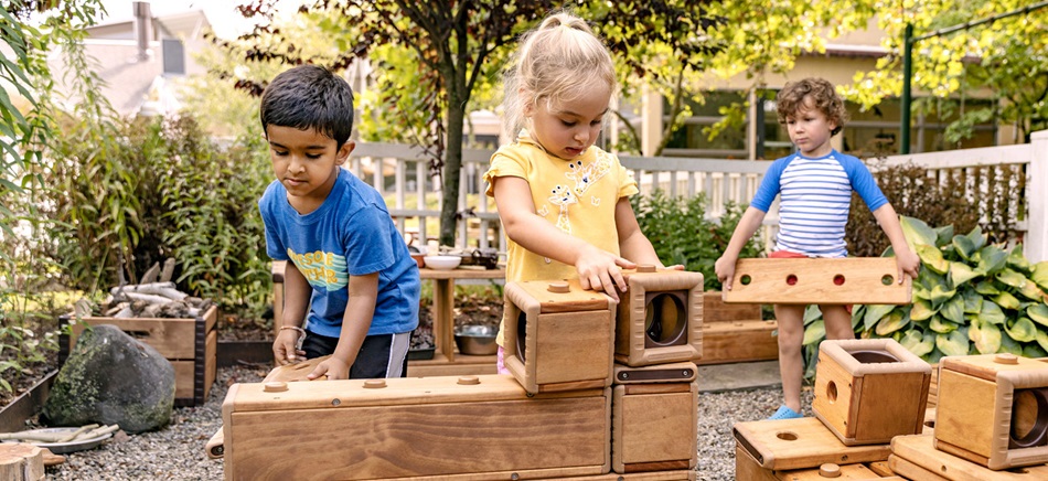 Outdoor blocks for preschool hot sale
