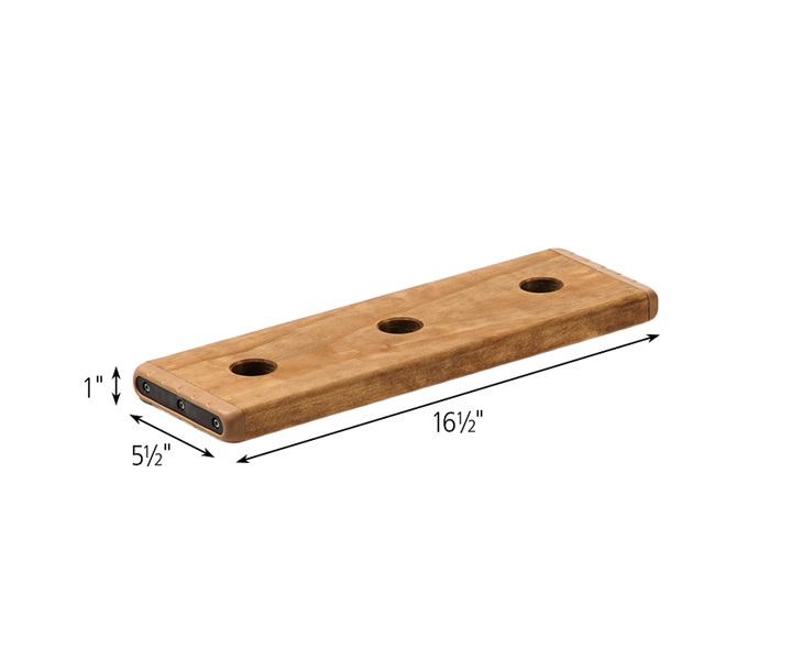 Dimensions of W317 Four Outlast Planks 16-12