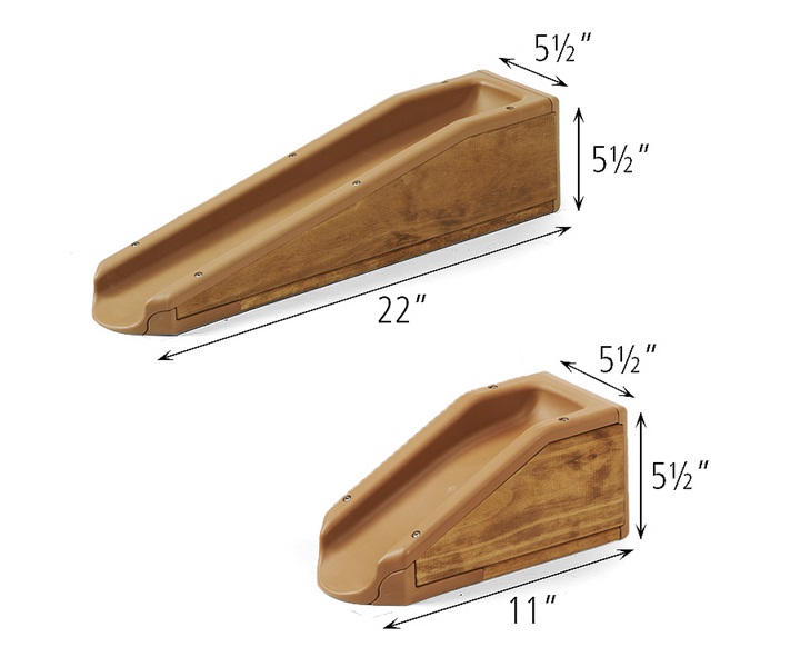 Dimensions of W338 Two Outlast Ramps 11 and Two Outlast Ramps 22
