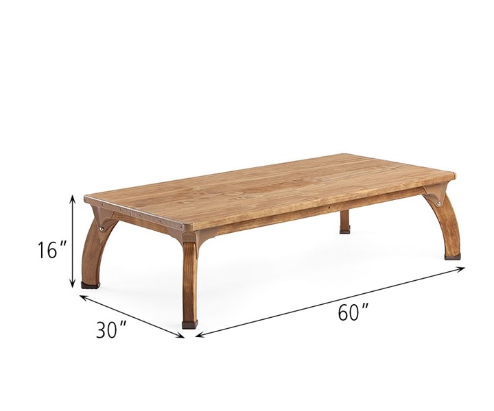 Dimensions of W352 Outlast Project Table with W883 Leg for Outlast Table 16 Inch 4pack