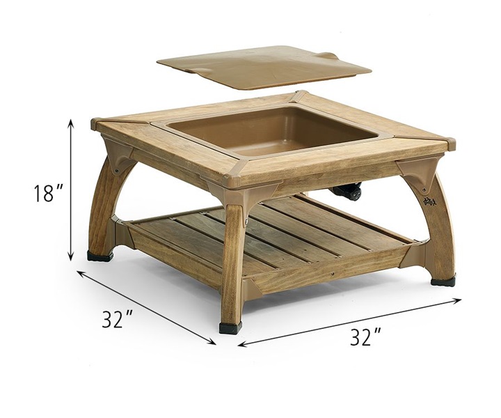 Dimensions of W422 Outlast Single Water Table 18