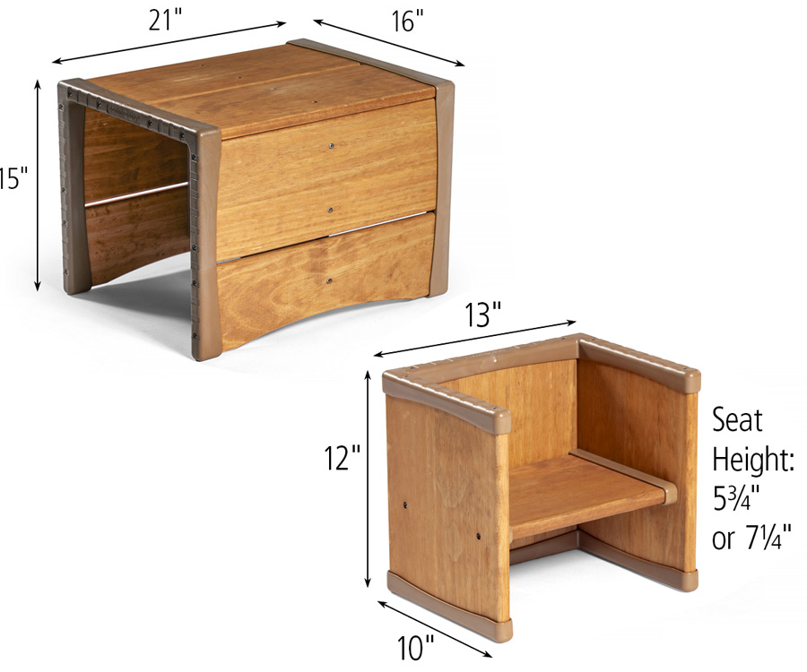 Cube Table and Chair dimensions