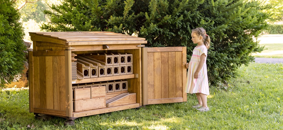 children playing outside