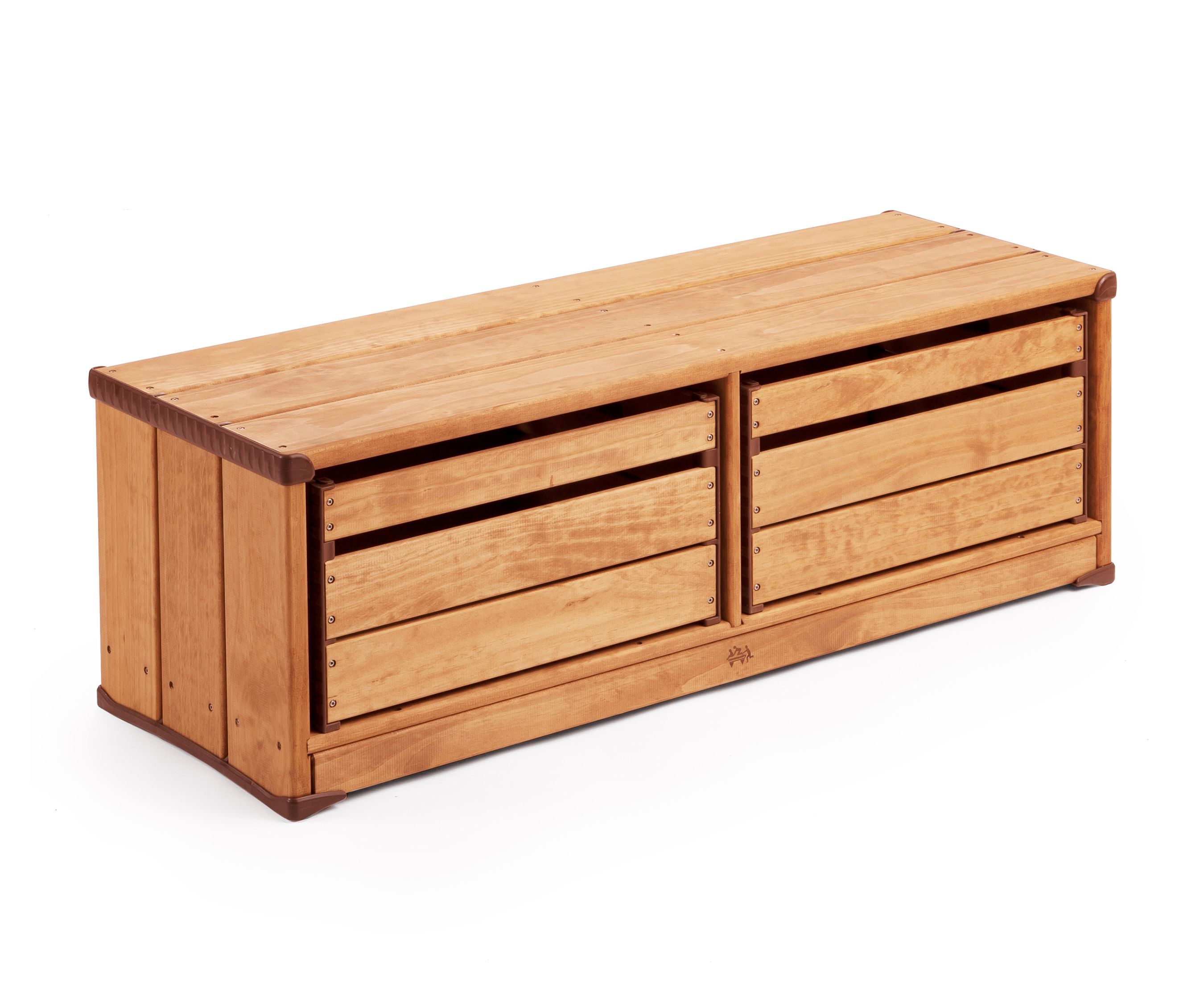 Outdoor wooden best sale storage bench