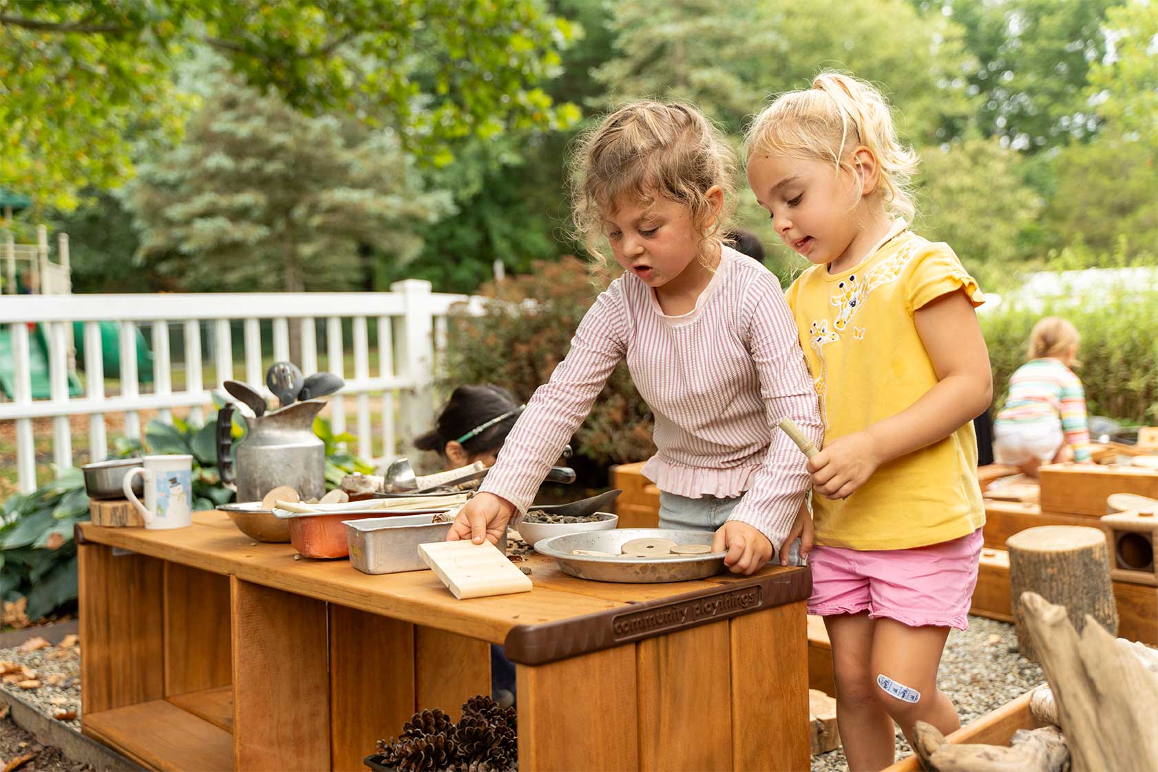 storage bench in use outdoors