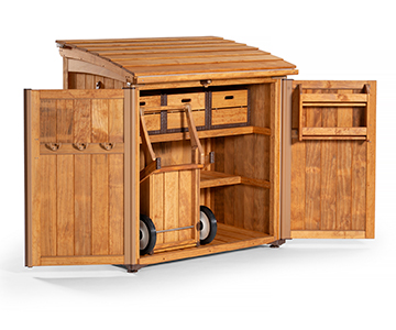 storage set packed on white background