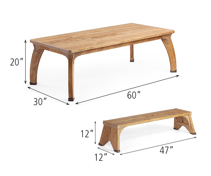 Dimensions of W355 Outlast Project Table Kindergarten Set
