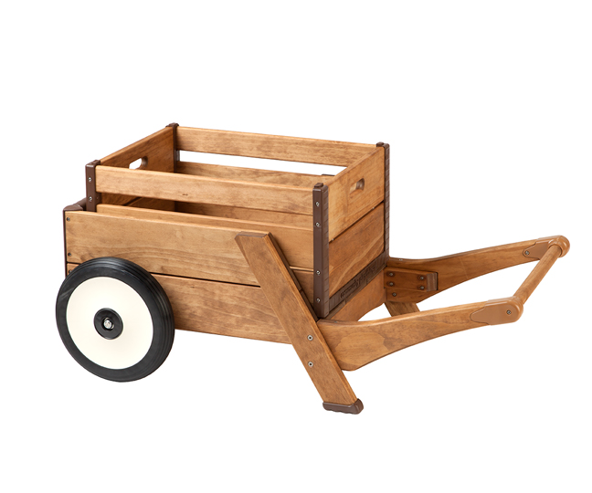 wheelbarrow with crate