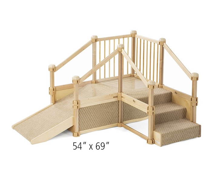 Dimensions of G718 Nursery Gym 1 with Ramp