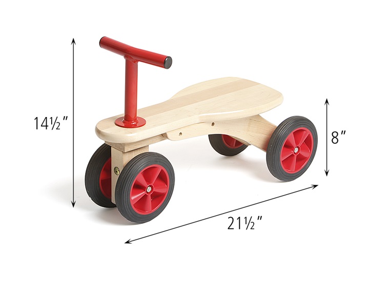 Dimensions of T17 Low Kiddie Car