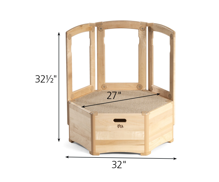 Toddler Climber with 3 railings dimensions