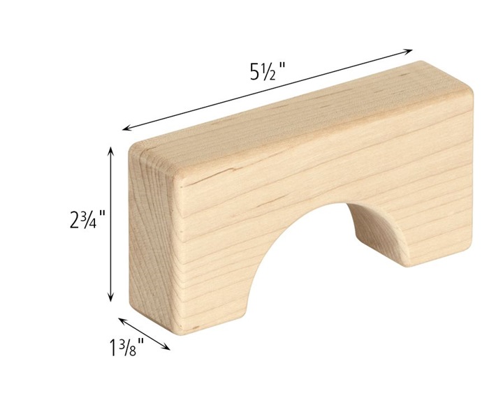 Dimensions of G510 Set of 4 Unit Block Unit Arches