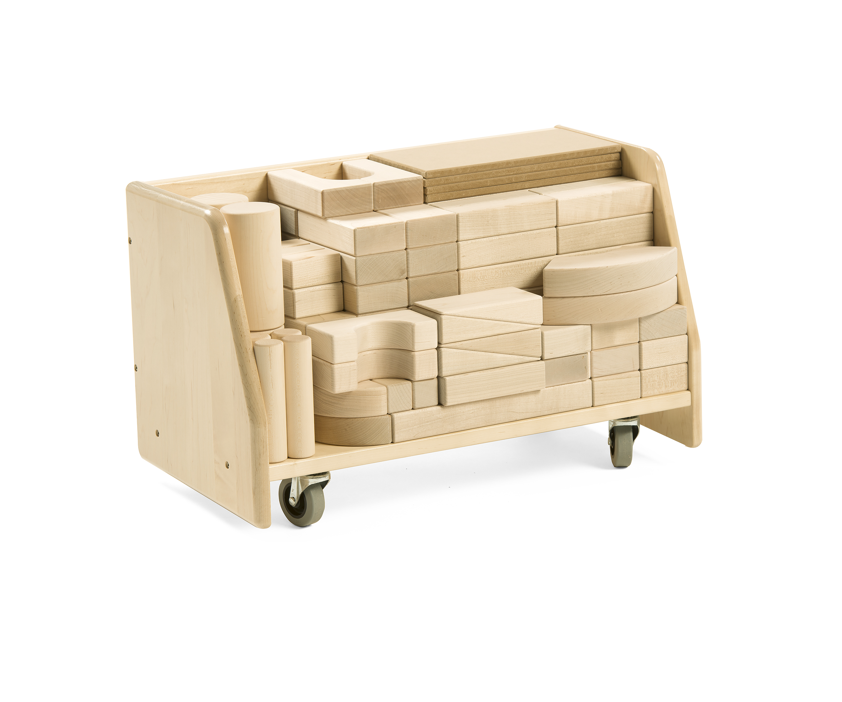 Wooden block trolley online