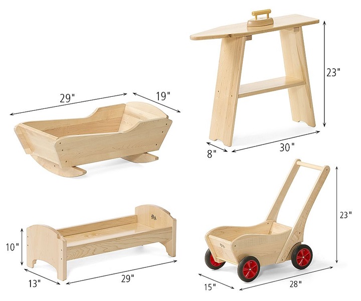 Dimensions of C136 Playsize Set of Four