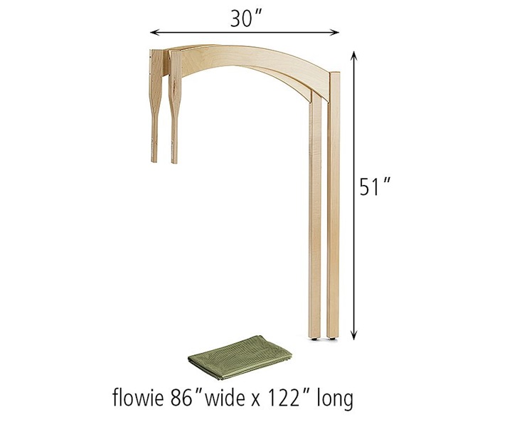 Dimensions of C701 Arches Kit with Flowie with C707 Flowie Fern