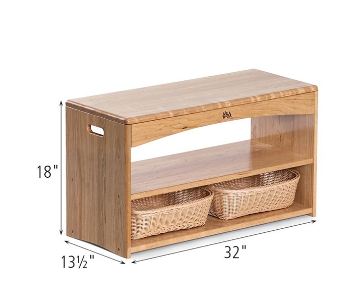 Dimensions of C907 Toddler Shelf