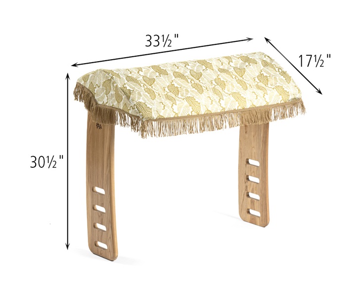 Dimensions of C909 Toddler Canopy Pattern