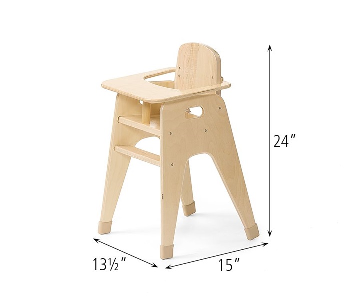 Dimensions of D130 Doll High Chair