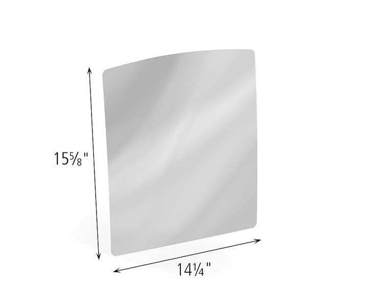 Dimensions of C921 Small Mirror