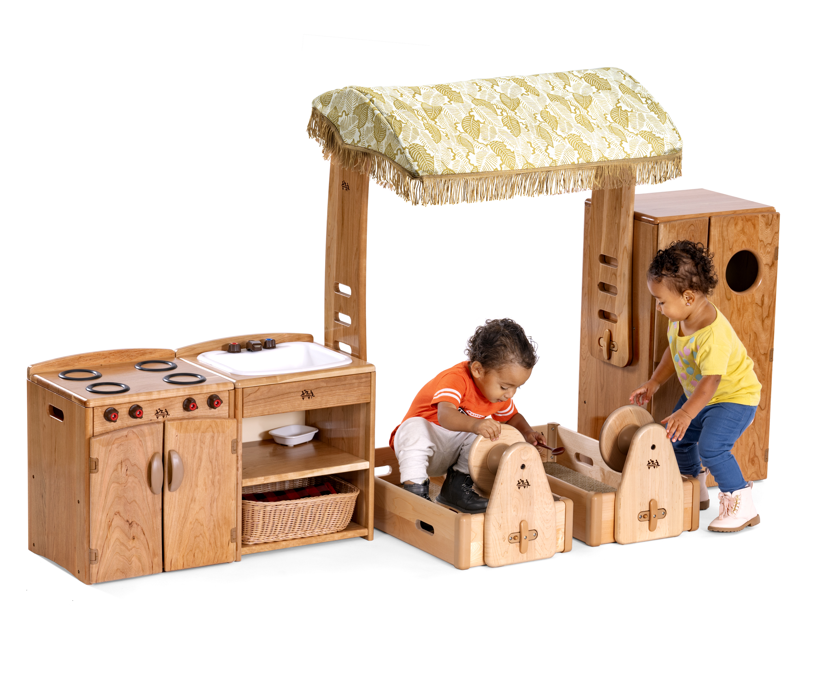 Kids play car garage shop