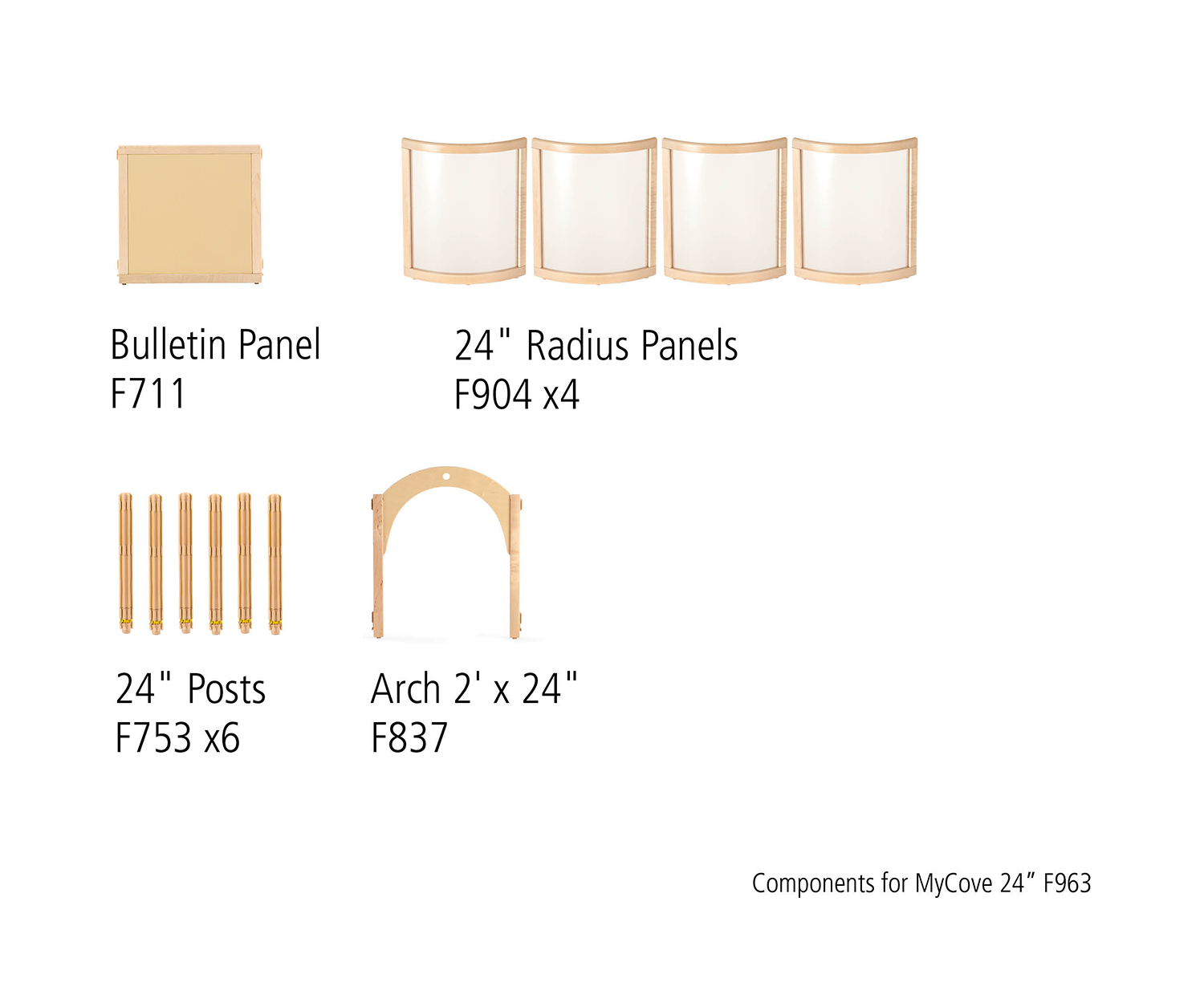 Components for MyCove 24" F963