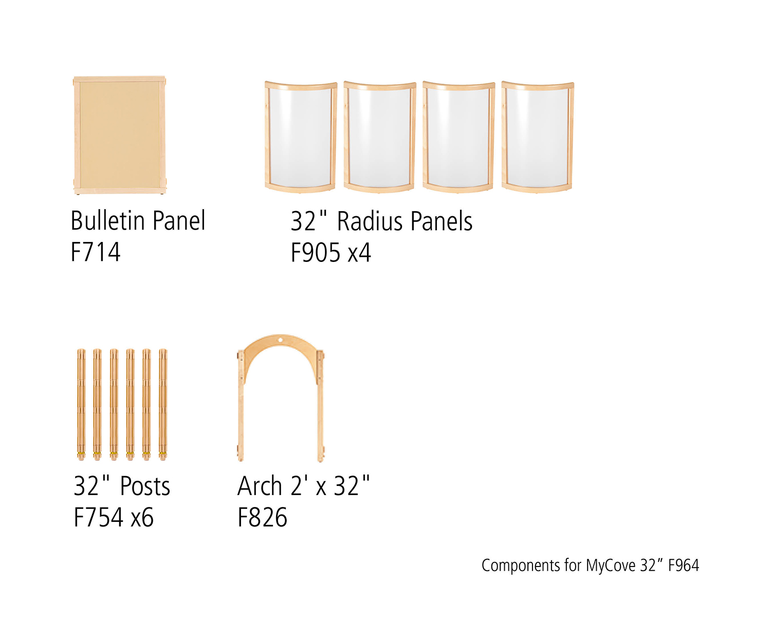 Components for MyCove 32" F694
