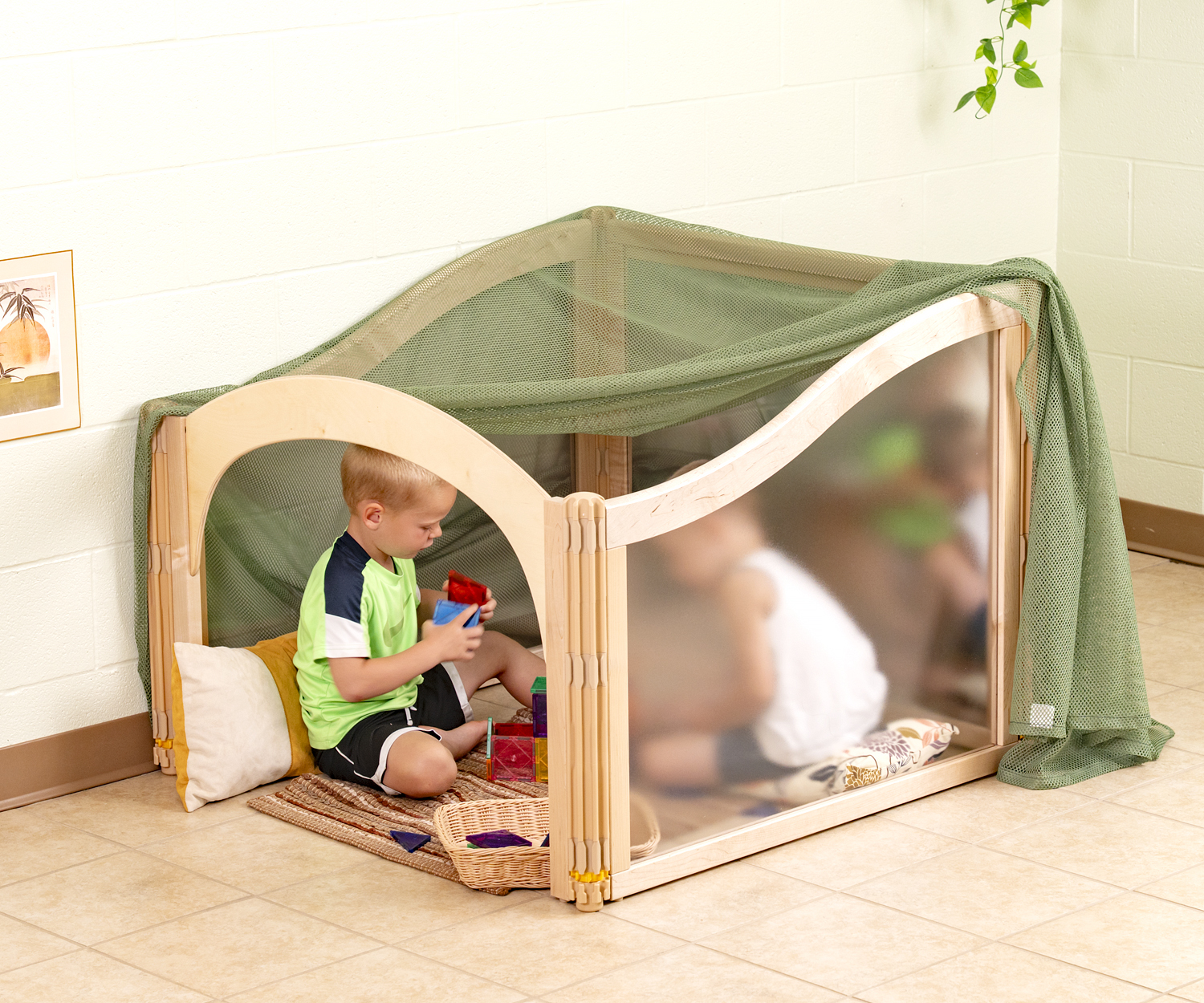 HideAway Cube by a wall