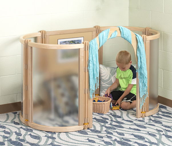 A child playing in a MyCove.