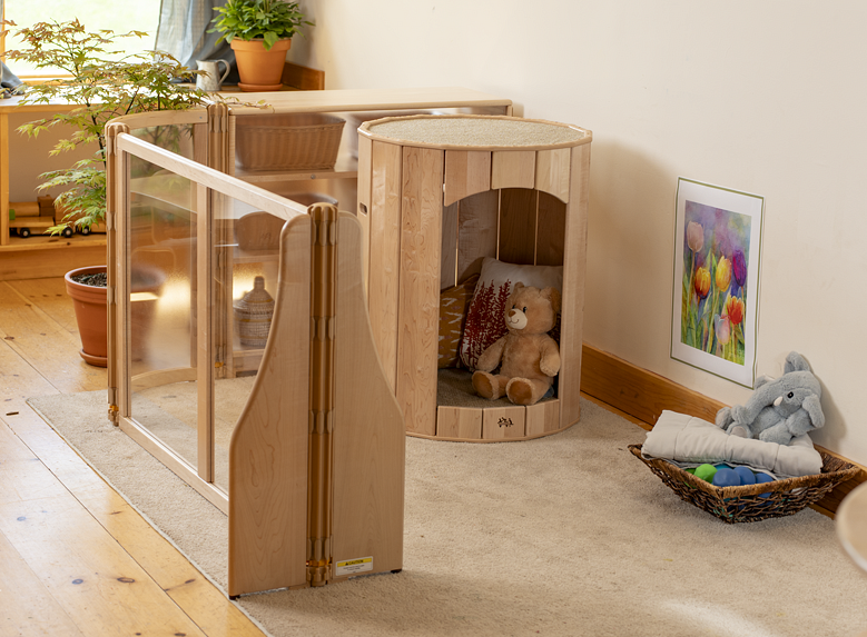 A Calm Nest with a Roomscapes Divider set-up around it