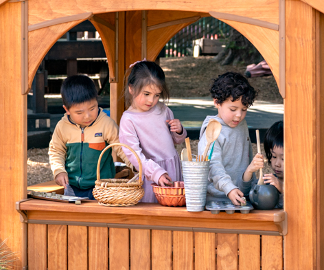 kids playing in outlast playhouse outdoors